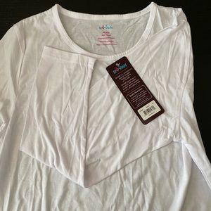 NWT Long sleeve white tee